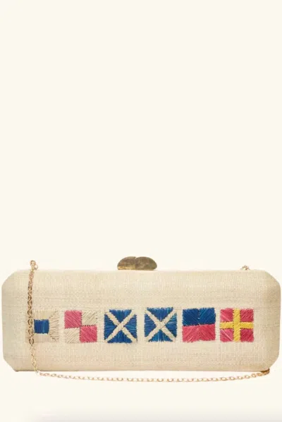 Poolside Women's Summer Clutch In Beige
