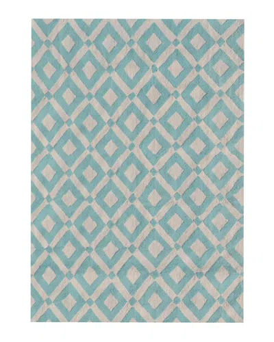 Pop Accents Charter Hand-hooked Rug In Green
