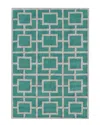 Pop Accents Larson Hand-hooked Rug In Green