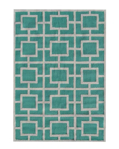 Pop Accents Larson Hand-hooked Rug In Green