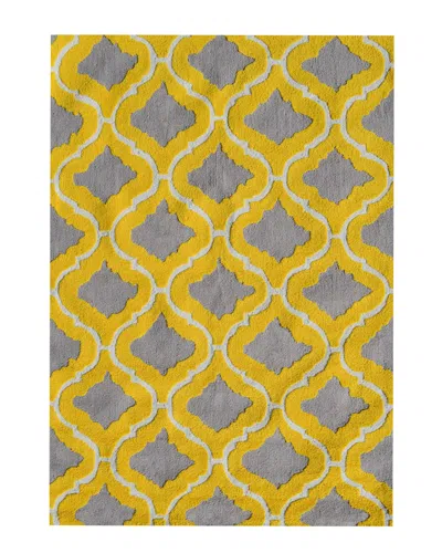 Pop Accents Marrakesh Hand-hooked Rug In Yellow