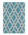 Pop Accents Terrena Hand-hooked Rug In Blue