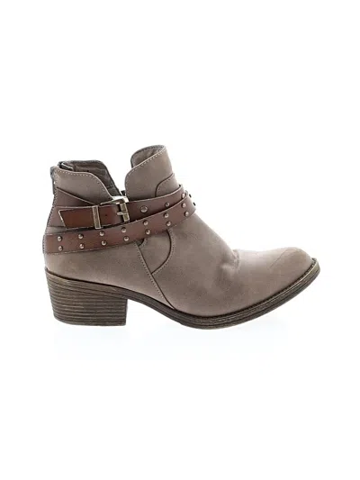 Pre-owned Pop Ankle Boots In Brown