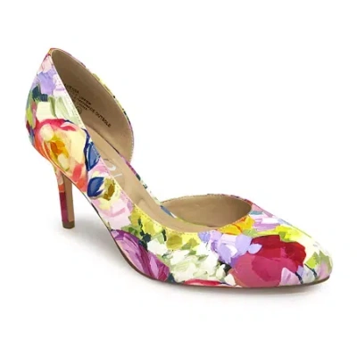 Pop Avienna Womens Pointed Closed Toe Stiletto Heel Pumps In Multi