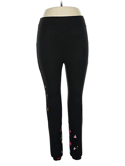 Pre-owned Pop Fit Active Pants In Black