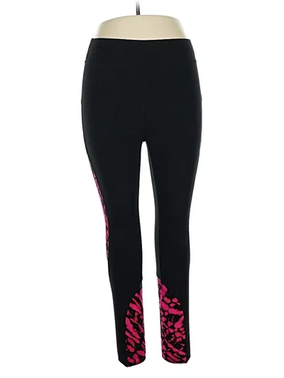 Pre-owned Pop Fit Active Pants In Black