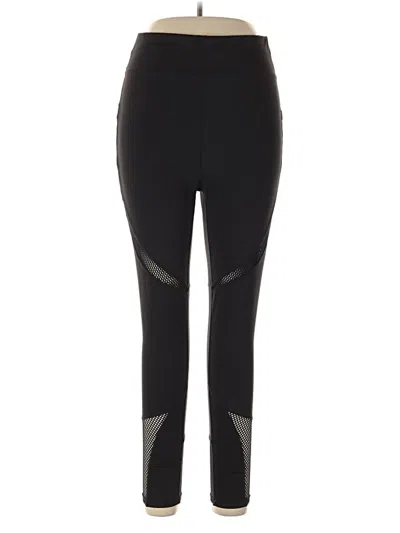 Pre-owned Pop Fit Active Pants In Black