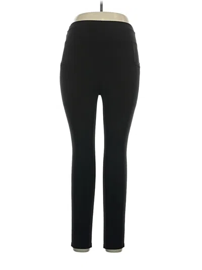 Pre-owned Pop Fit Active Pants In Black