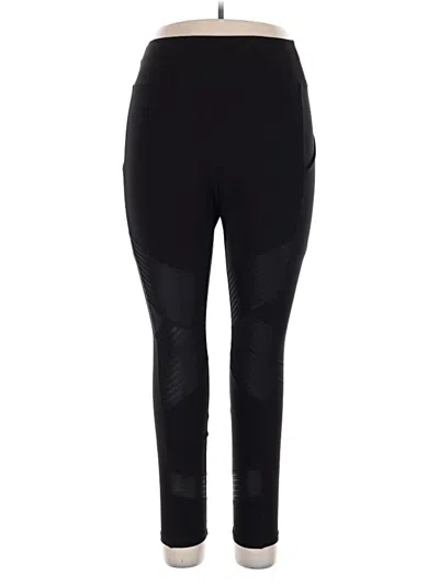 Pre-owned Pop Fit Active Pants In Black