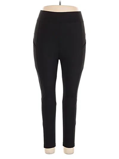 Pre-owned Pop Fit Active Pants In Black