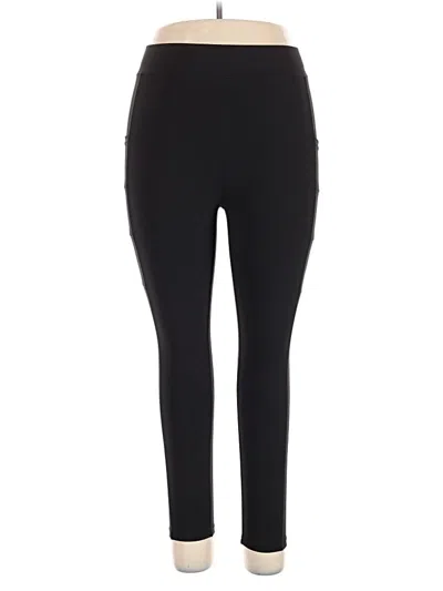 Pre-owned Pop Fit Active Pants In Black