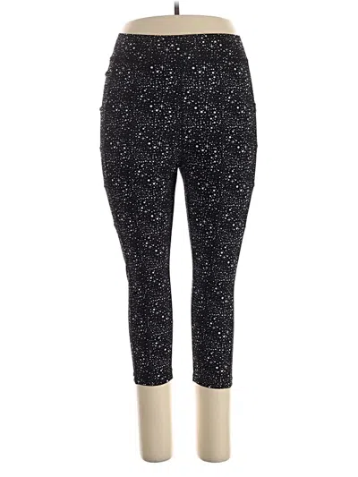 Pre-owned Pop Fit Active Pants In Black