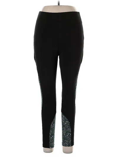 Pre-owned Pop Fit Active Pants In Black