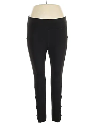 Pre-owned Pop Fit Active Pants In Black