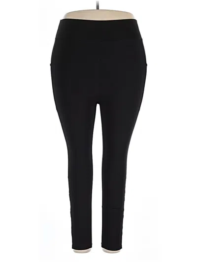 Pre-owned Pop Fit Active Pants In Black