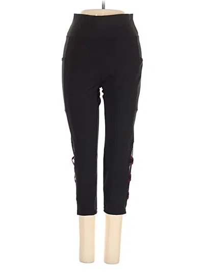 Pre-owned Pop Fit Active Pants In Black