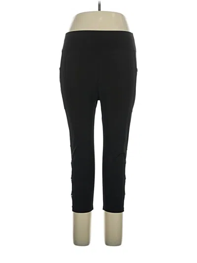 Pre-owned Pop Fit Active Pants In Black