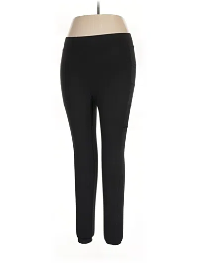 Pre-owned Pop Fit Active Pants In Black