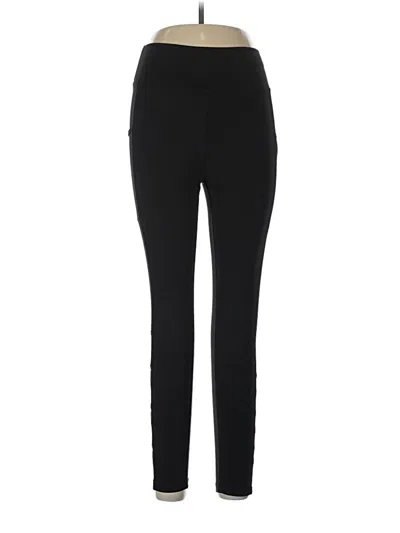 Pre-owned Pop Fit Active Pants In Black