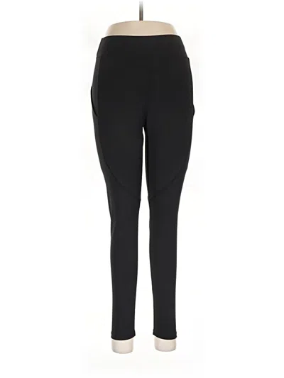 Pre-owned Pop Fit Active Pants In Black