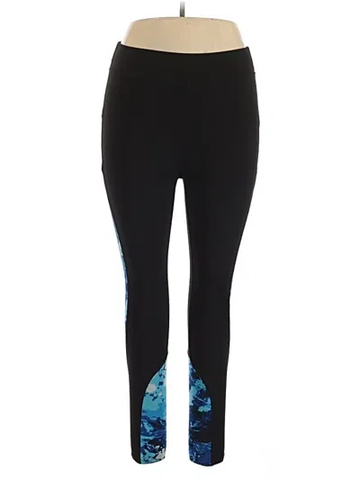 Pre-owned Pop Fit Active Pants In Black