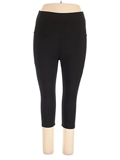 Pre-owned Pop Fit Active Pants In Black
