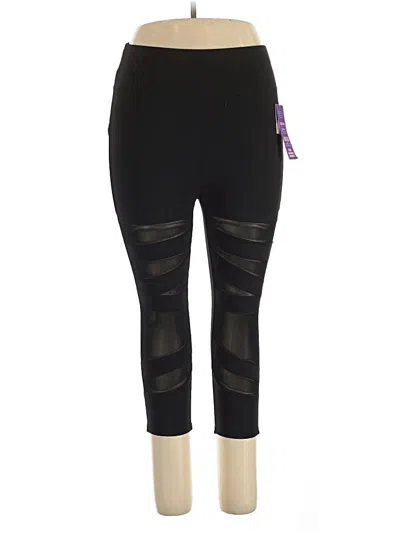Pre-owned Pop Fit Active Pants In Black