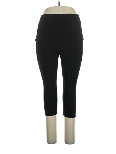 Pre-owned Pop Fit Active Pants In Black