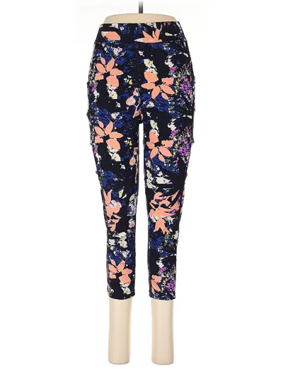 Pre-owned Pop Fit Active Pants In Blue