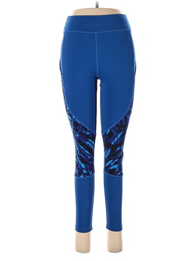 Pre-owned Pop Fit Active Pants In Blue