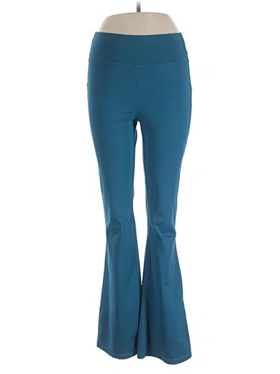 Pre-owned Pop Fit Active Pants In Blue