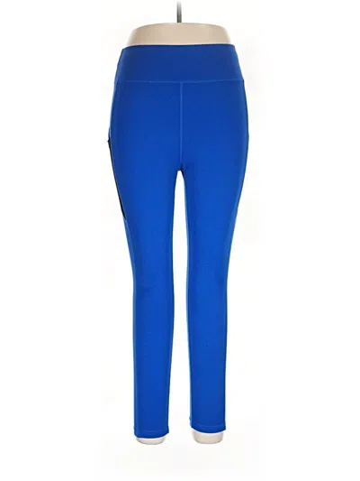 Pre-owned Pop Fit Active Pants In Blue