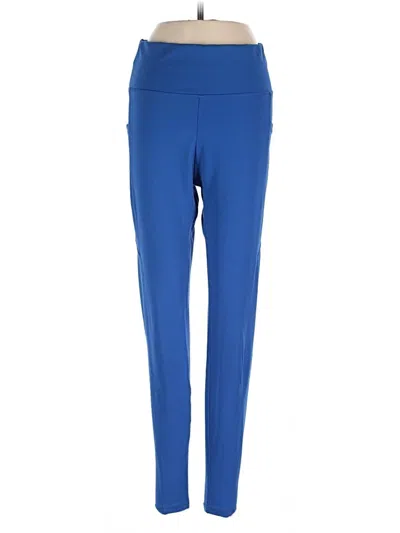 Pre-owned Pop Fit Active Pants In Blue