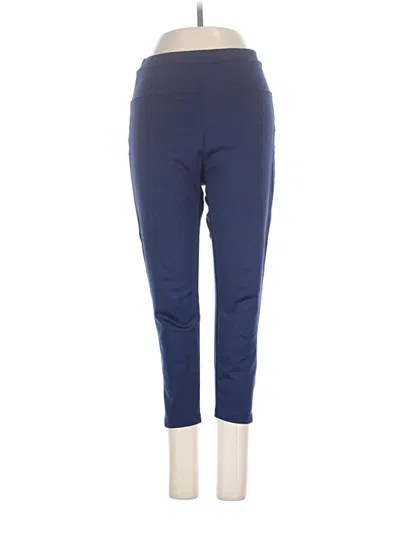 Pre-owned Pop Fit Active Pants In Blue
