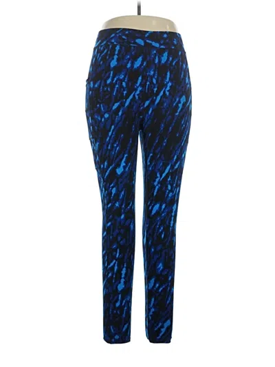 Pre-owned Pop Fit Active Pants In Blue