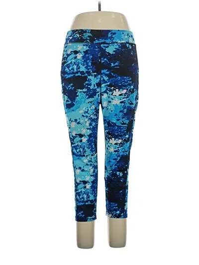 Pre-owned Pop Fit Active Pants In Blue