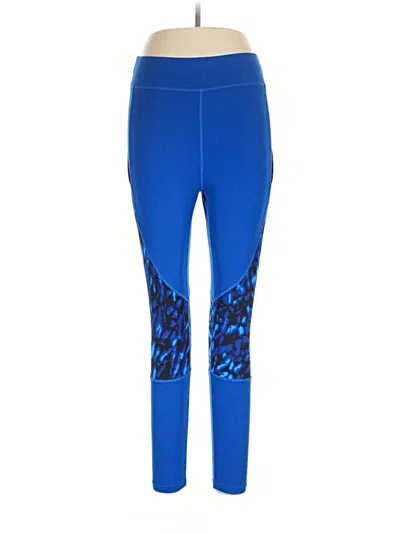 Pre-owned Pop Fit Active Pants In Blue