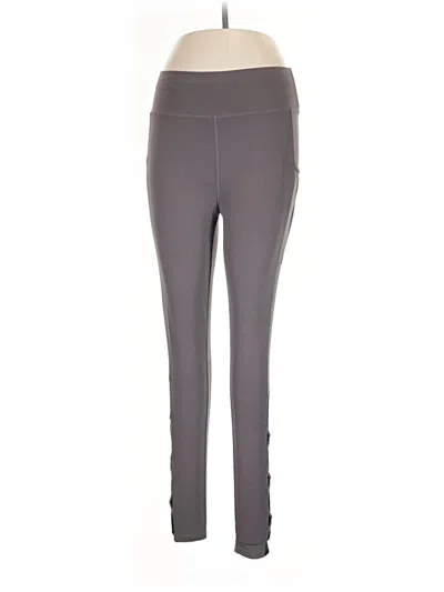 Pre-owned Pop Fit Active Pants In Gray