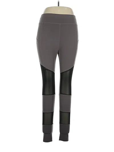 Pre-owned Pop Fit Active Pants In Gray