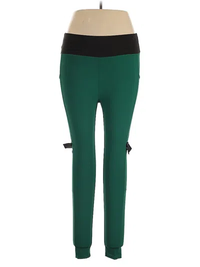 Pre-owned Pop Fit Active Pants In Green