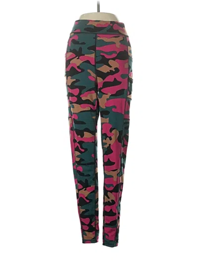 Pre-owned Pop Fit Active Pants In Green