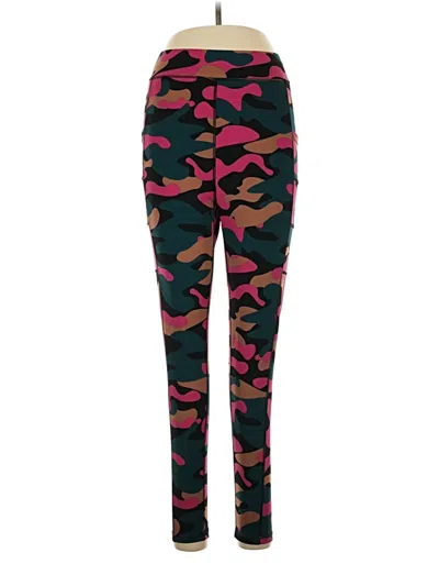 Pre-owned Pop Fit Active Pants In Green