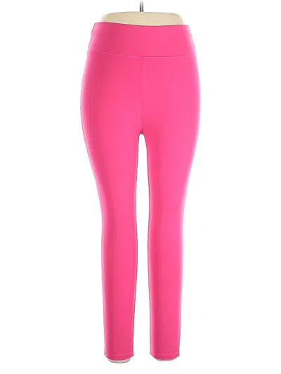 Pre-owned Pop Fit Active Pants In Pink