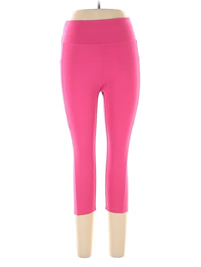 Pre-owned Pop Fit Active Pants In Pink