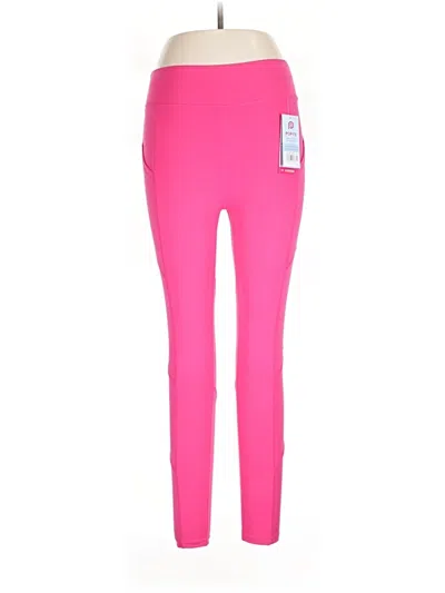 Pre-owned Pop Fit Active Pants In Pink