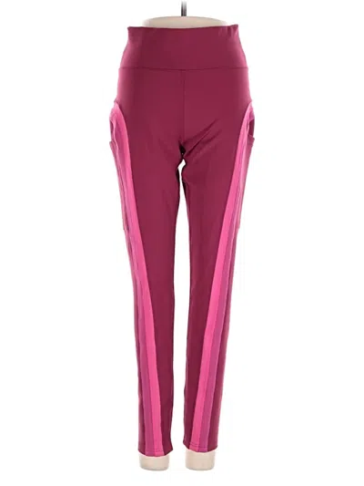 Pre-owned Pop Fit Active Pants In Pink