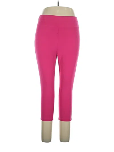 Pre-owned Pop Fit Active Pants In Pink