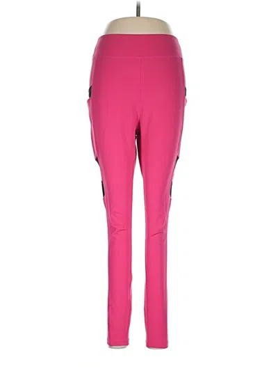 Pre-owned Pop Fit Active Pants In Pink