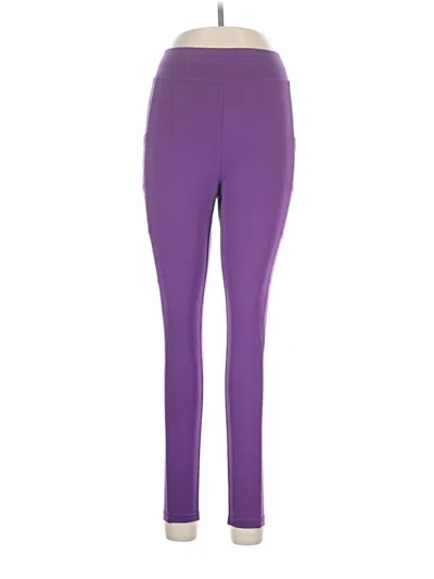 Pre-owned Pop Fit Active Pants In Purple
