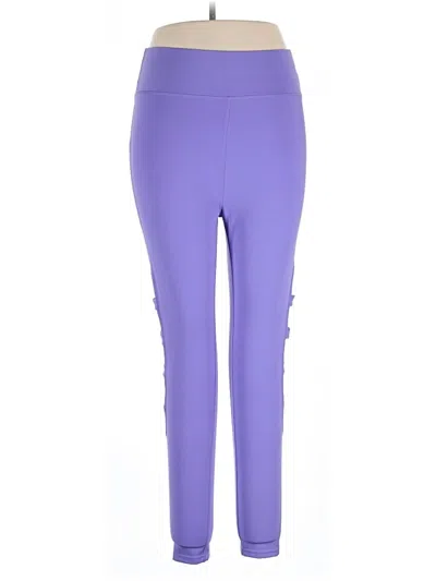 Pre-owned Pop Fit Active Pants In Purple
